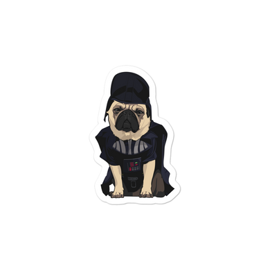 Pug Vader Sticker